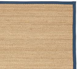 Custom Color-Bound Seagrass Rug