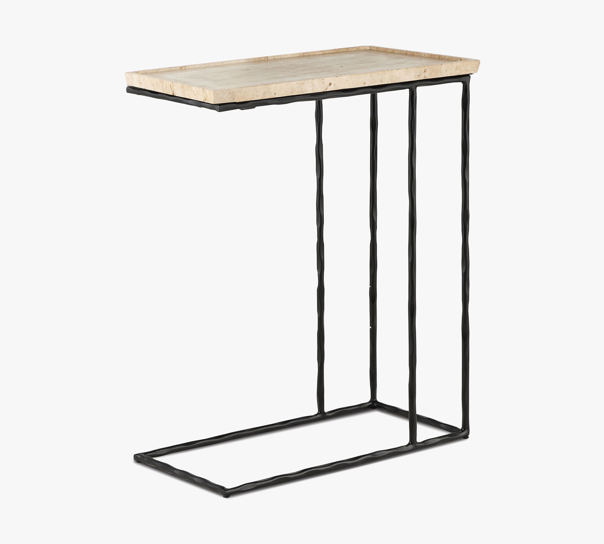 Tate Rectangular Marble C-Table (20")