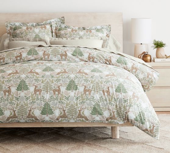 Pottery Barn Botanical Garden Organic Percale deals Duvet Cover Set