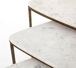 Cecilia Marble Nesting End Tables