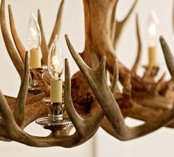 Faux Antler Chandelier (45&quot;)