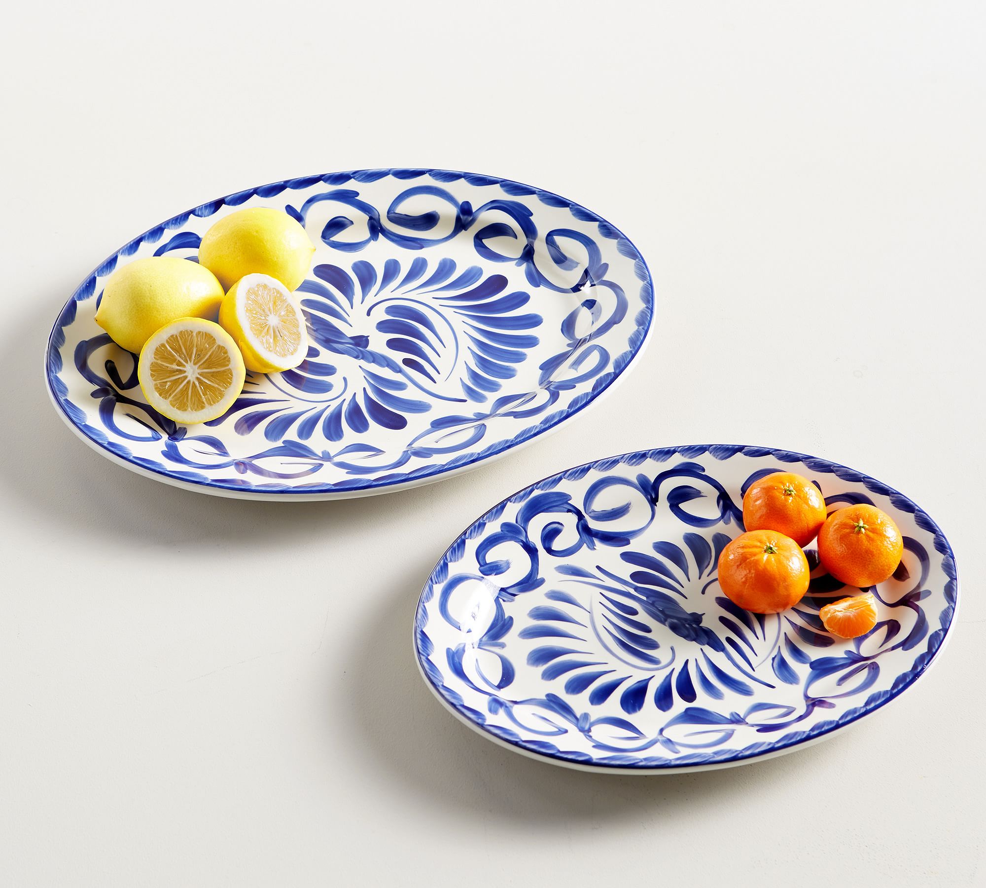 Puebla Stoneware Oval Serving Platters