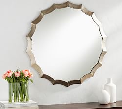 Scalloped Mirror - Round