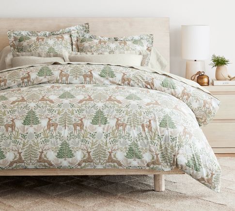 Pottery Barn newest Giorgetta Peacock Linen Duvet cover queen/full