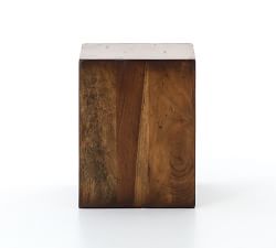 Parkview Square Reclaimed Wood End Table (14&quot;)