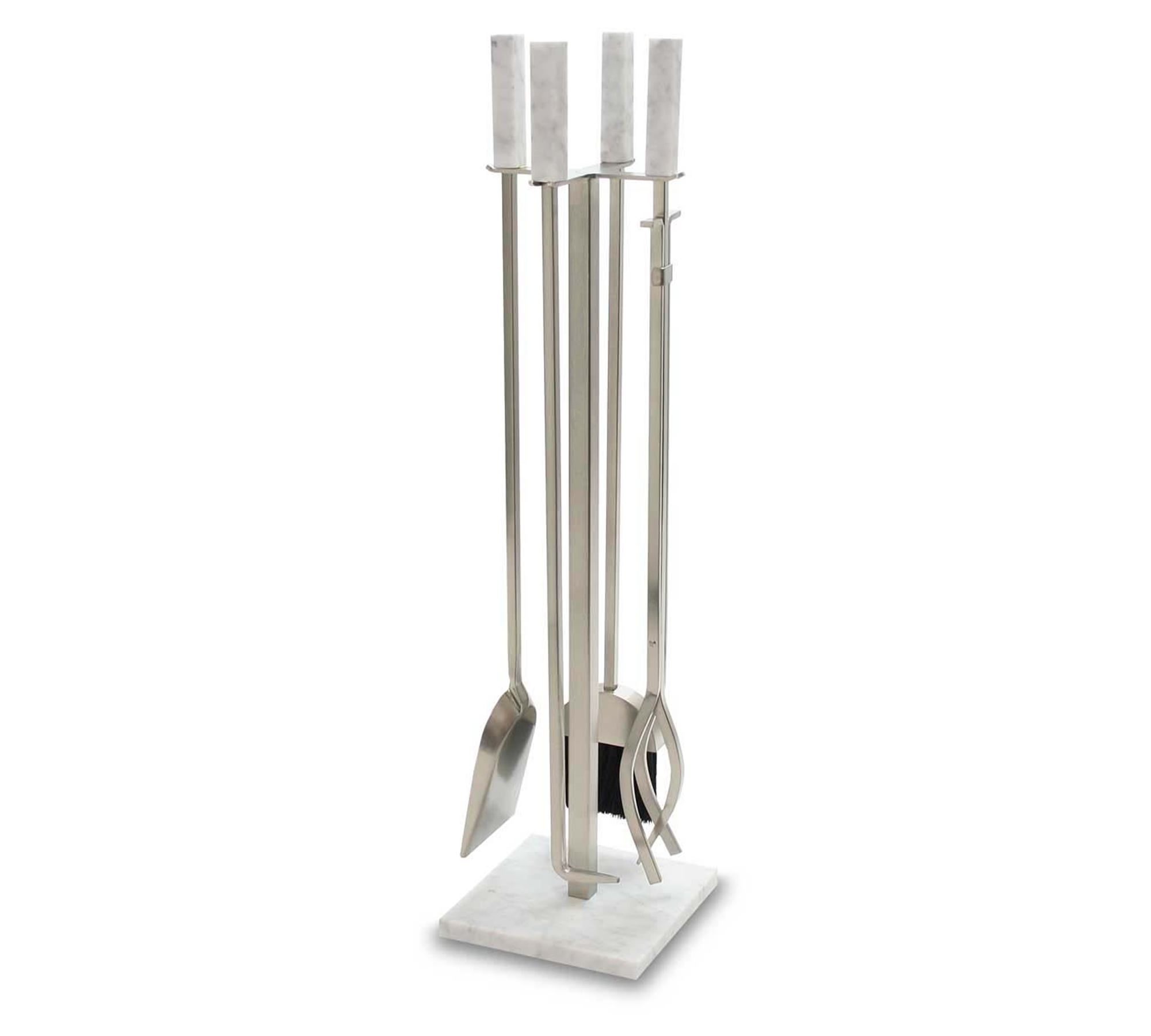 Carrara Marble Fireplace Tool Set