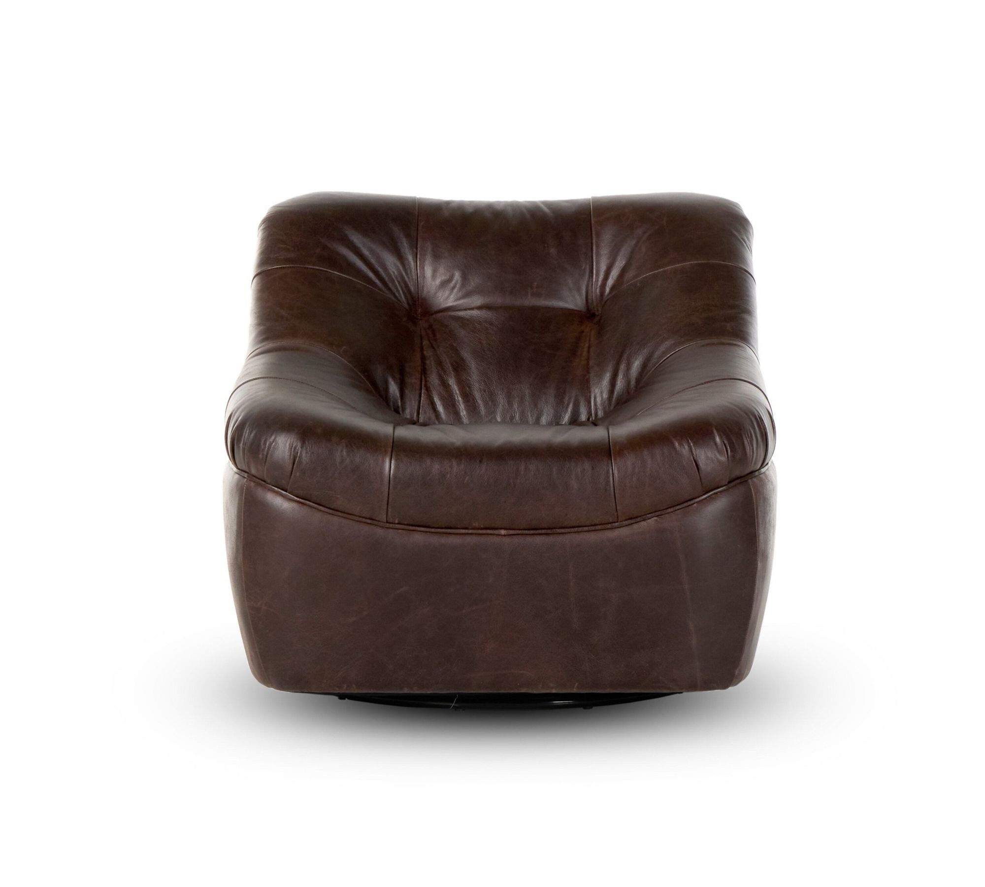 Charley Leather Swivel Chair