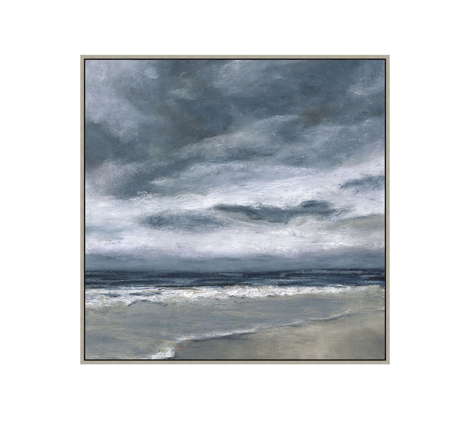 Sea Meditation Framed Canvas