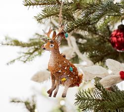 Bottlebrush Reindeer Ornament