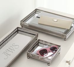 Mirrored Dresser-Top Trays