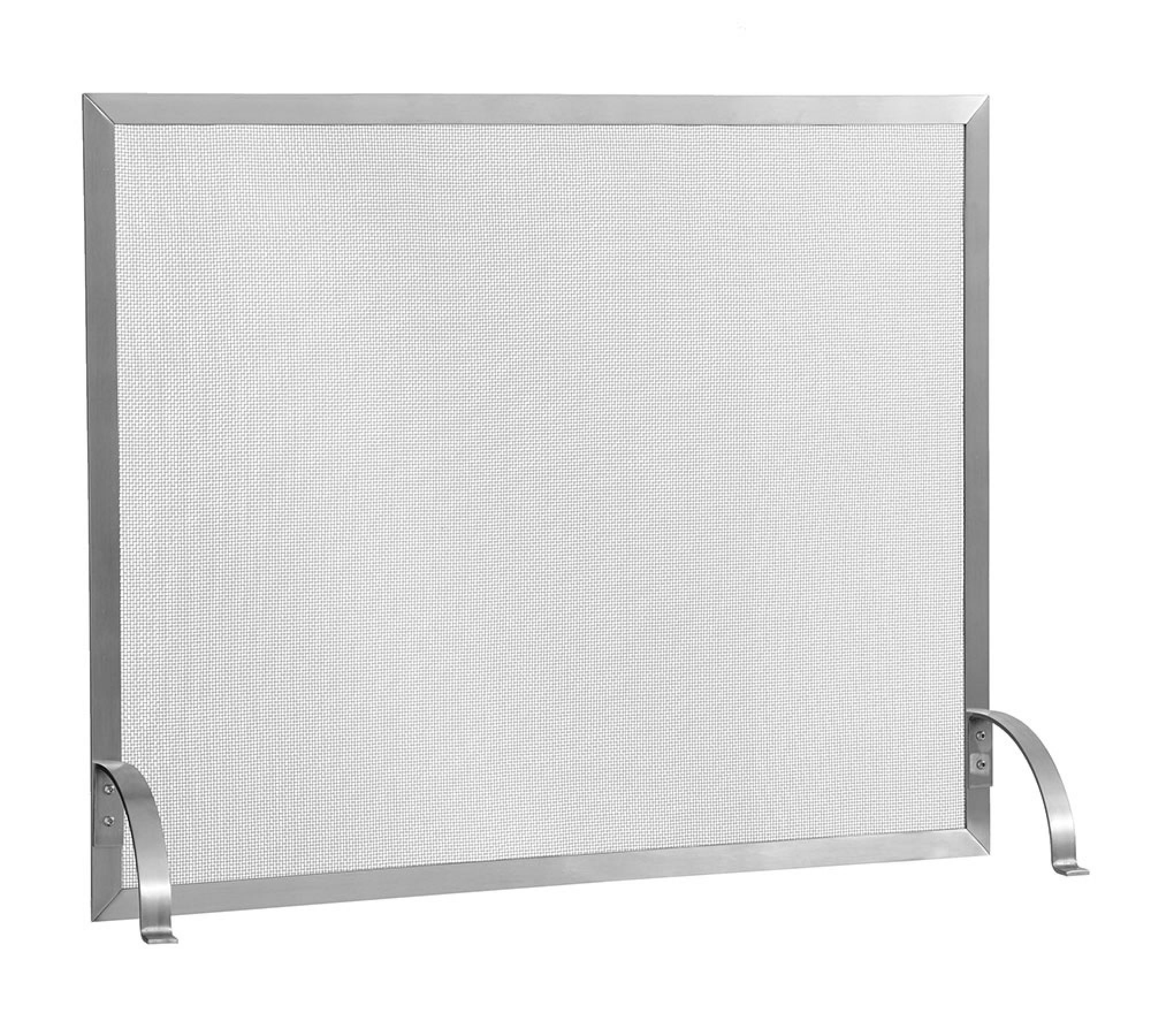 Newport Stainless Steel Fireplace Single Screen