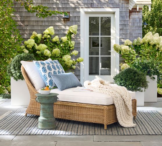 Outdoor Chaise Lounge Seating Pottery Barn