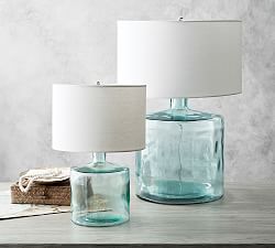 Mallorca Recycled Glass Table Lamp (18&quot;-28&quot;)