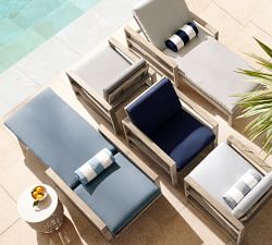 Indio Eucalyptus Single Outdoor Chaise Lounge