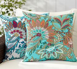 Cecily Paisley Outdoor Pillow