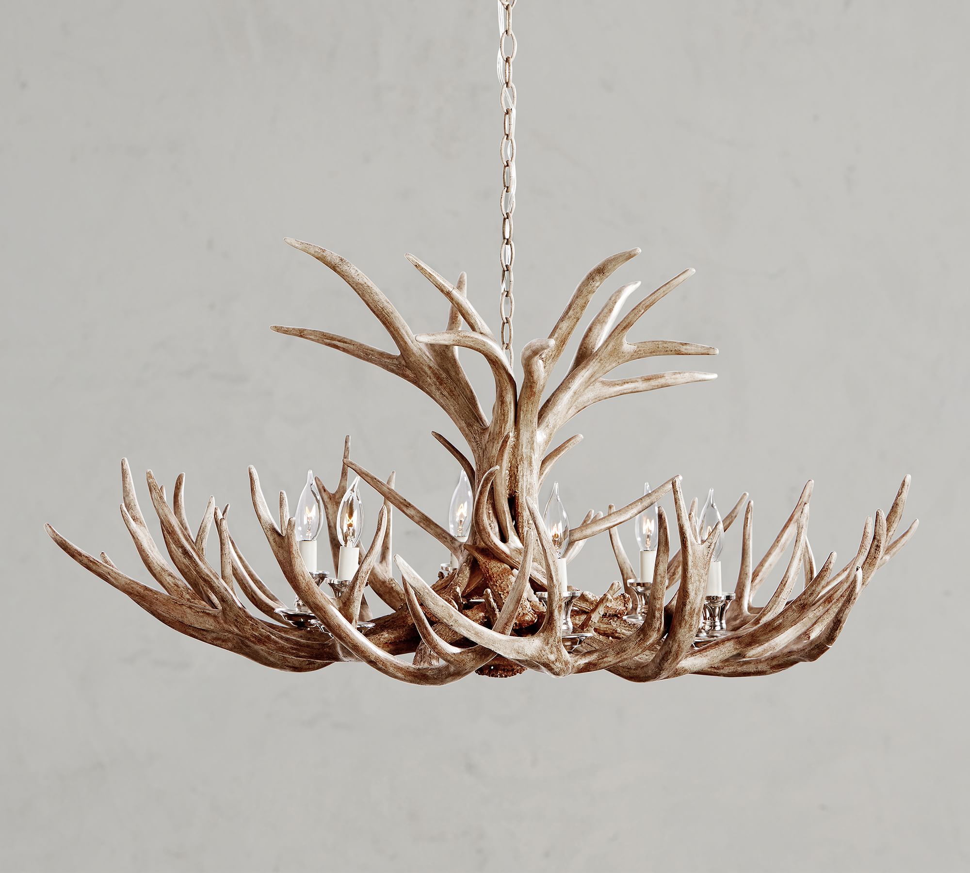 Faux Antler Chandelier (45")