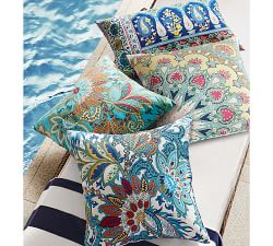 Cecily Paisley Outdoor Pillow