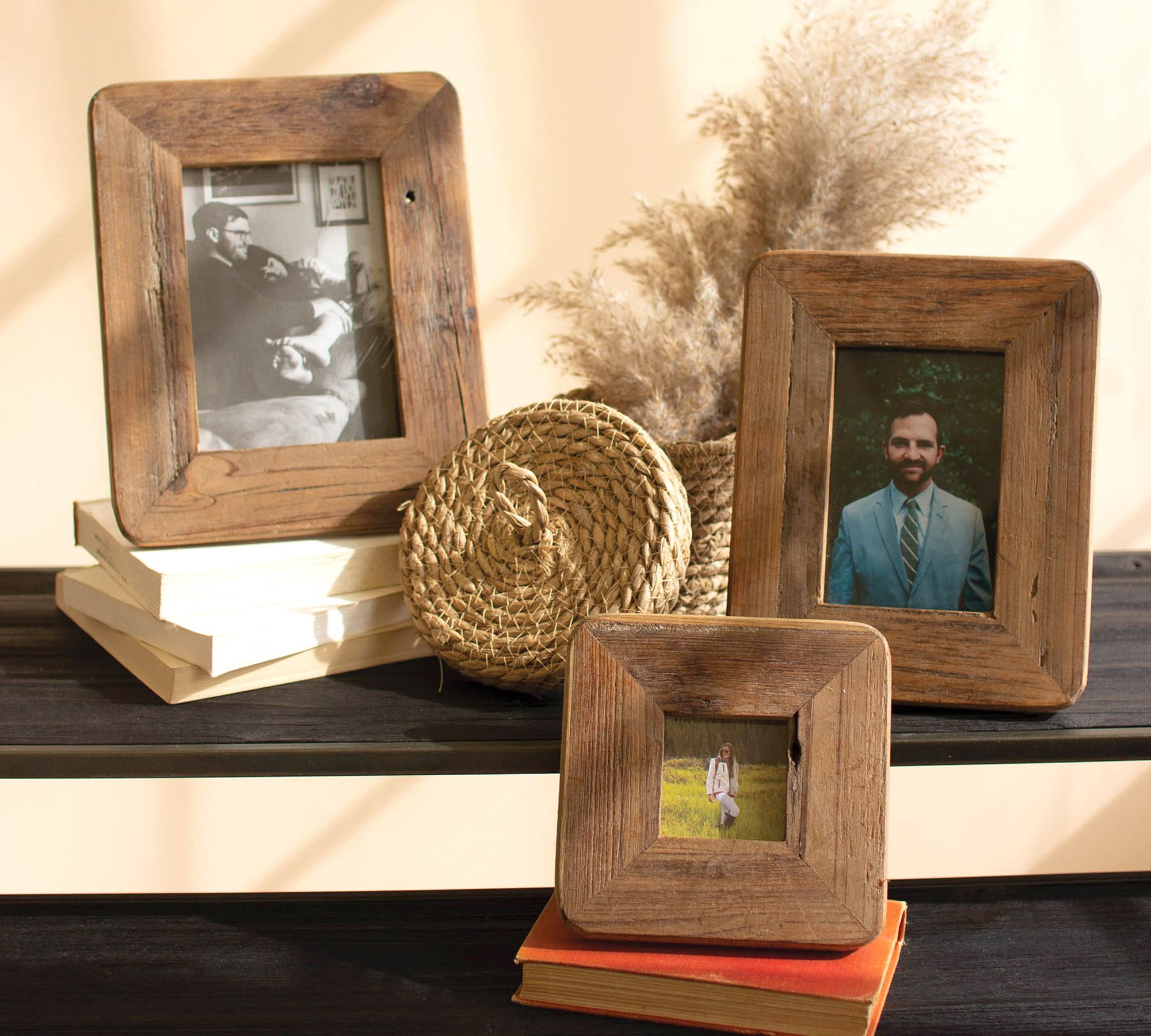 Reclaimed Wooden Frames - Set Of 3