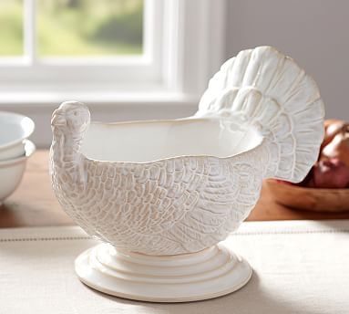 Pottery store Barn Large Turkey Serving Bowl