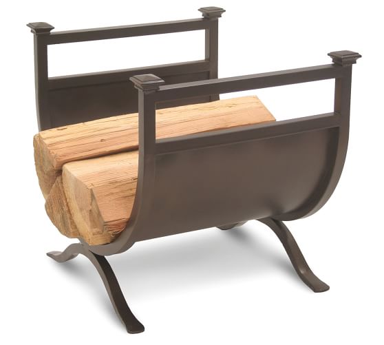 Pottery barn log holder sale