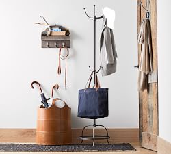 Cast Metal Standing Coat Rack