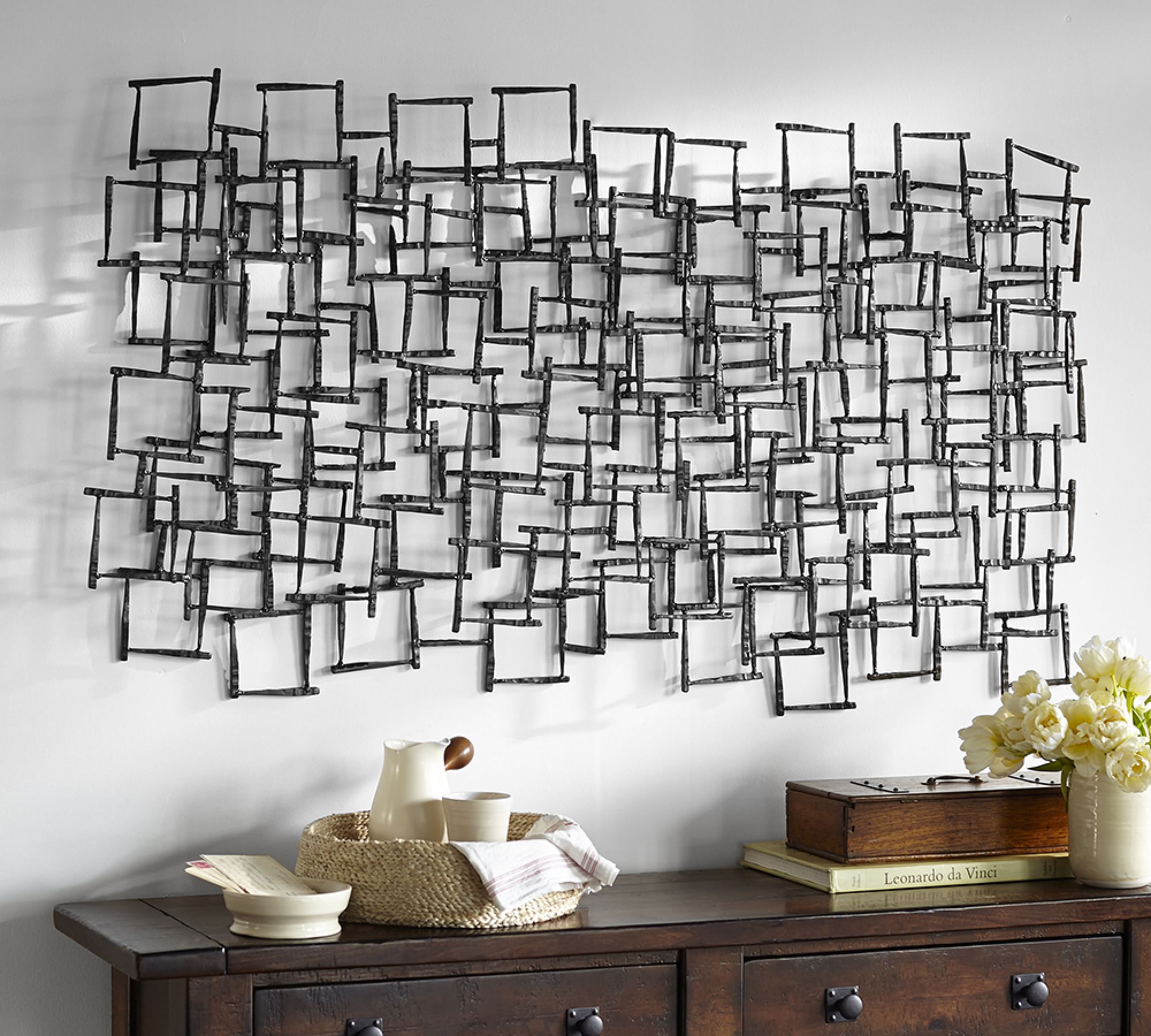 Forged Metal Sculpture Wall Art