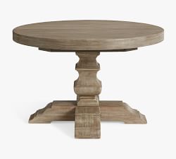 Banks Round Pedestal Extending Dining Table (48&quot;-72&quot;)