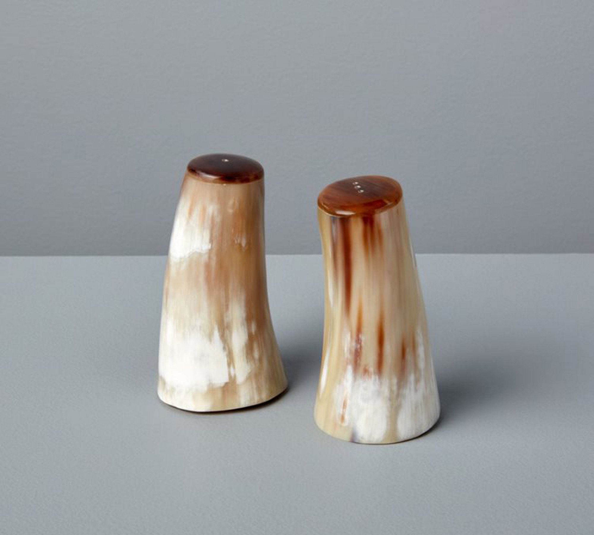 Horn Handcrafted Salt & Pepper Shakers