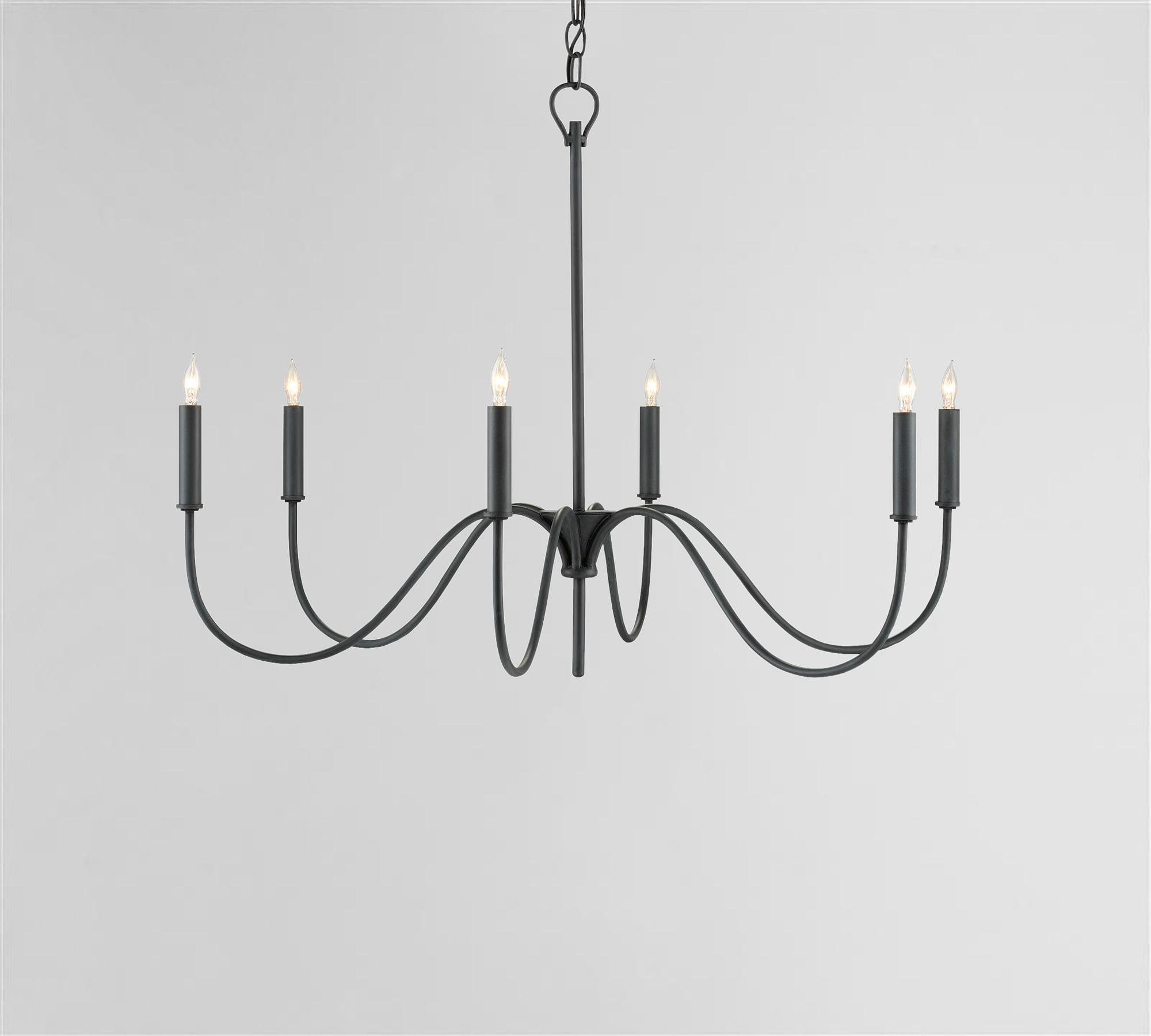 Woodhouse Iron Chandelier (34"-58")