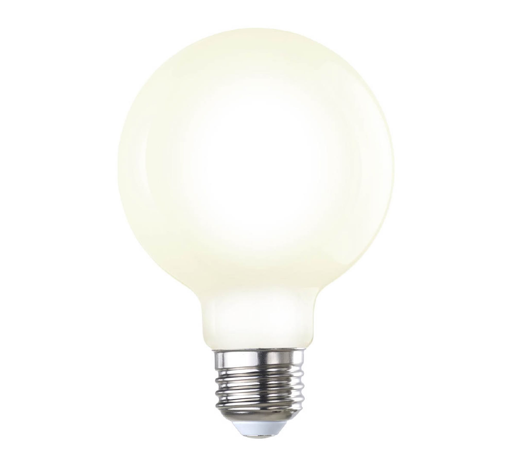 G25 Milk Glass Globe LED Bulb - Pack of 2