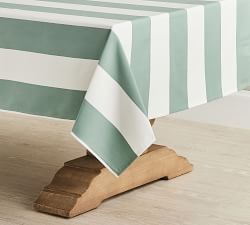 Sunbrella&#174; Awning Stripe Outdoor Tablecloth