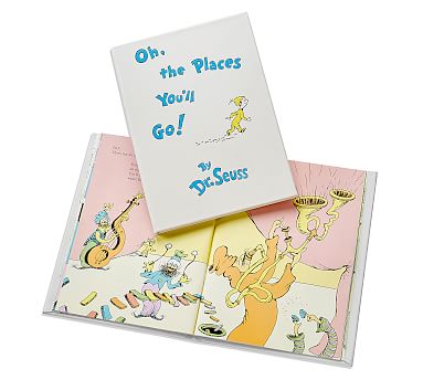 Oh The Places You'll Go by Dr. Seuss Leather-Bound Book | Pottery Barn