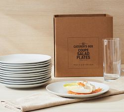 Caterer's Box Coupe Porcelain Salad Plates - Set of 12