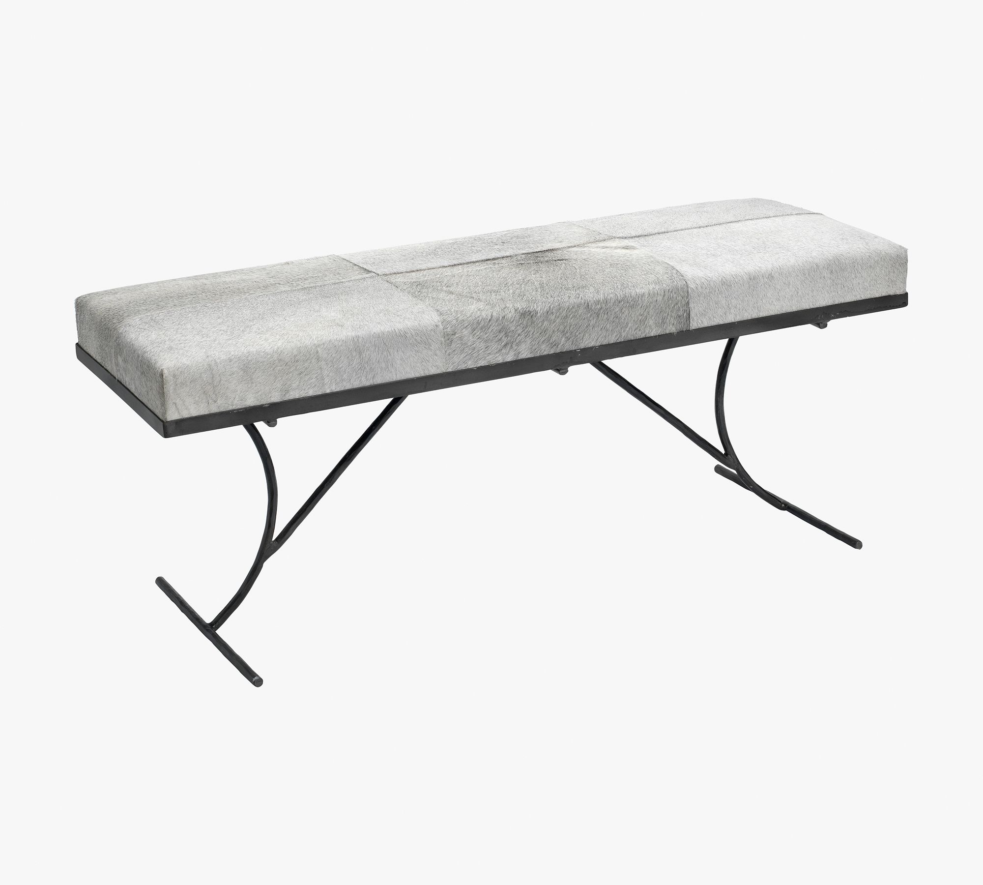 Orson Hair on Hide Bench (50")