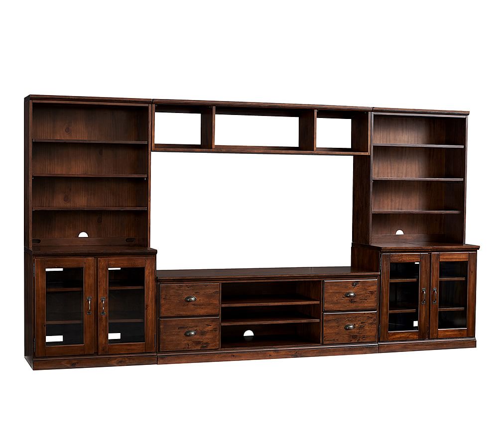 Printer's 6Piece Entertainment Center Pottery Barn