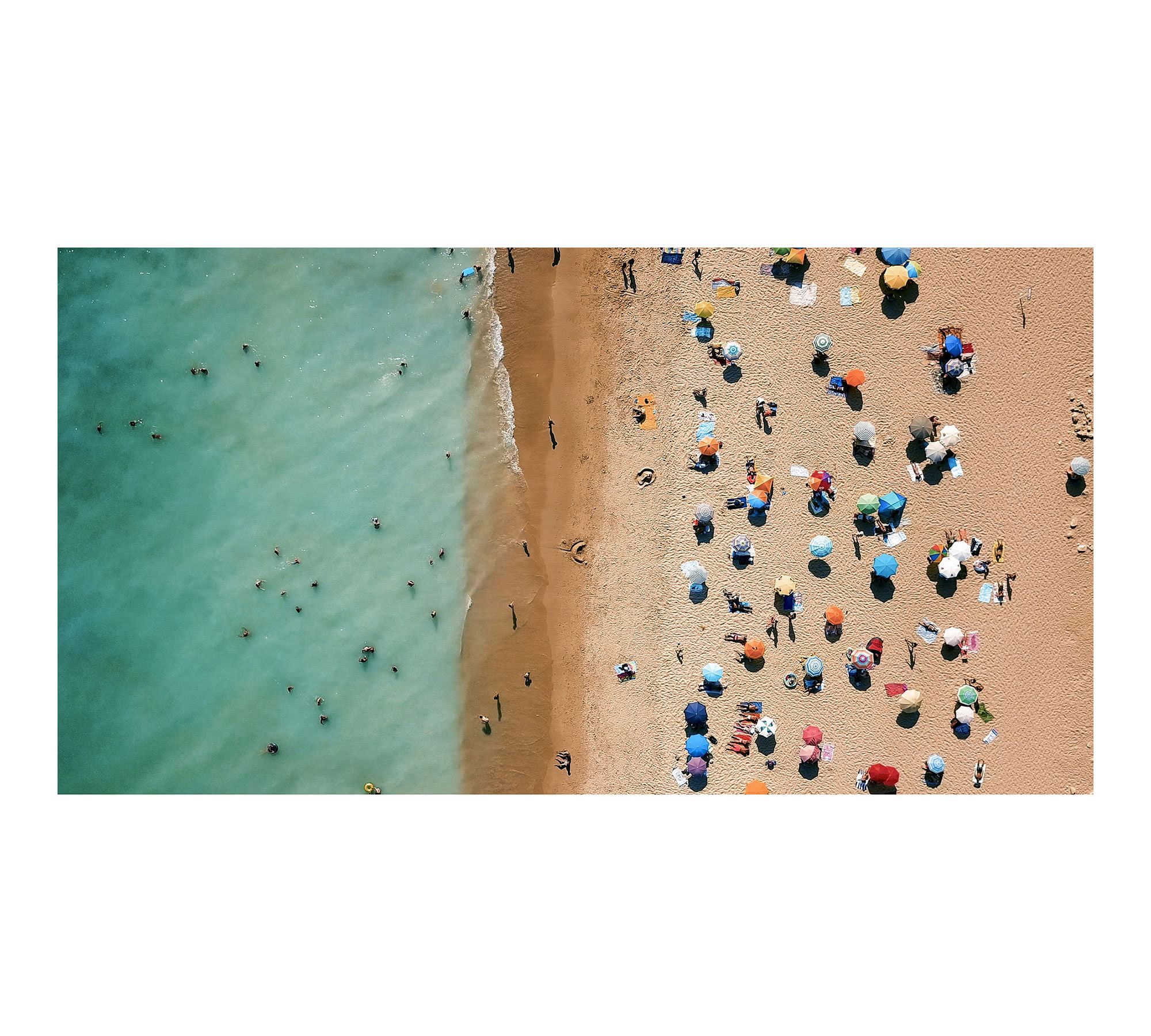 Umbrella Beach Unframed Acrylic Prints