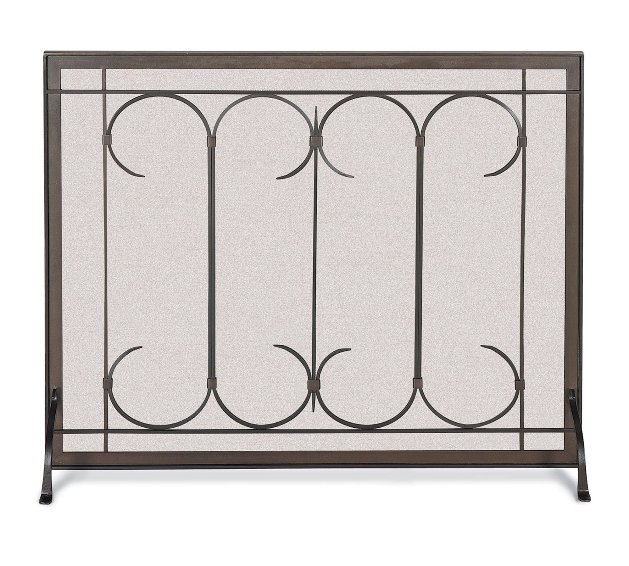 Iron Gate Fireplace Single Panel Screen