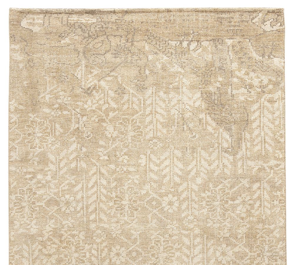 Gena HandKnotted Wool Rug Pottery Barn