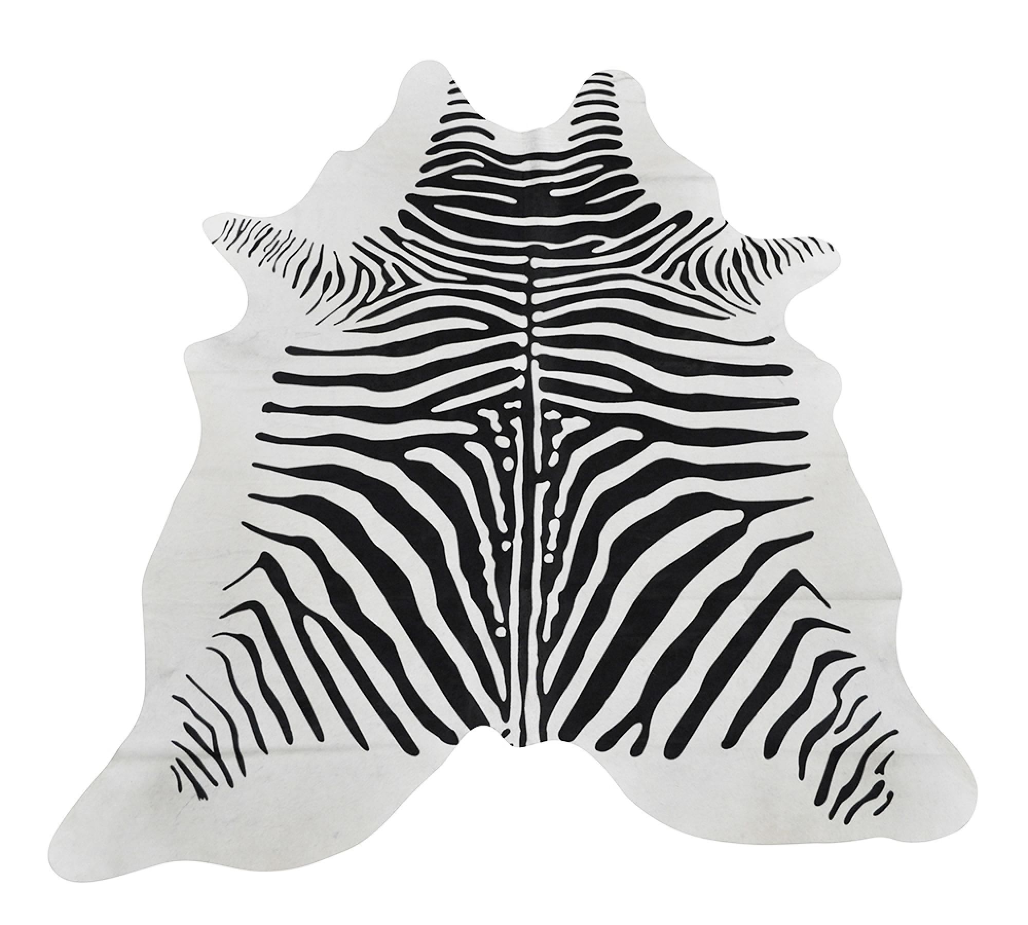 Zebra Pattern Hide Rug