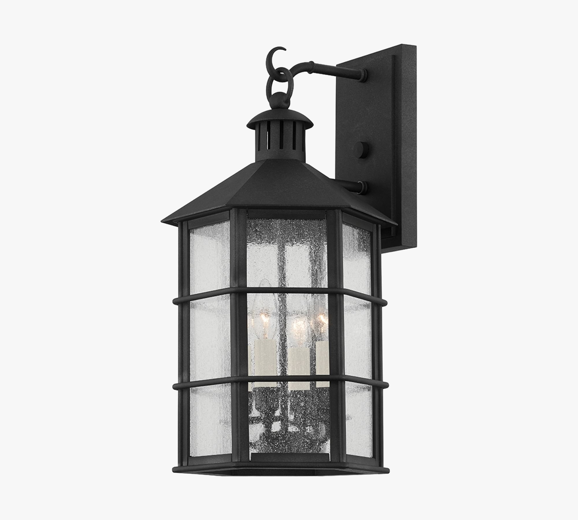 Phil Outdoor Iron Sconce (15''-21")