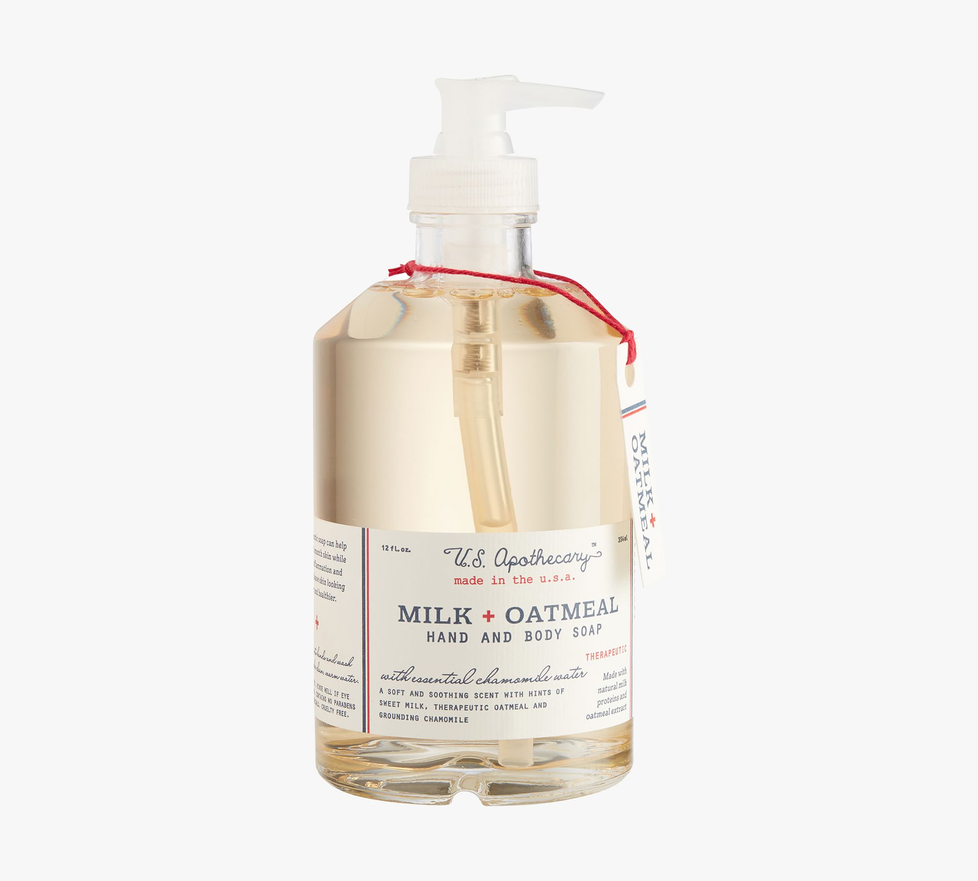 U.S. Apothecary Milk + Oatmeal Soap Pump