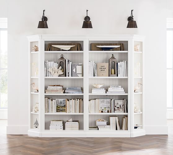 Aubrey Wall Bookcase (102.5") Pottery Barn
