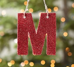 German Glitter Letter Ornaments