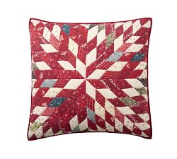 Noelle Star Handcrafted Applique Quilted Sham