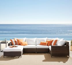 Build Your Own - Torrey Wicker Square Arm Outdoor Sectional Components