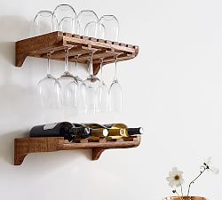 Harlow Wall Mounted Wine Storage Wine Accessories Pottery Barn