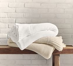 Pottery barn cotton blanket best sale