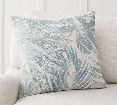 Cool Palm Printed Pillow Cover Pottery Barn