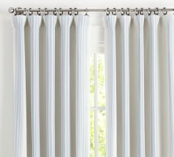 Riviera Striped Linen Cotton Curtain