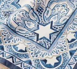 Hanukkah Medallion Cotton/Linen Table Throw